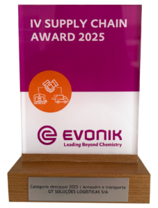 Prêmio Evonik Award 2025 Categoria destaque 2025 Armazén e Transporte